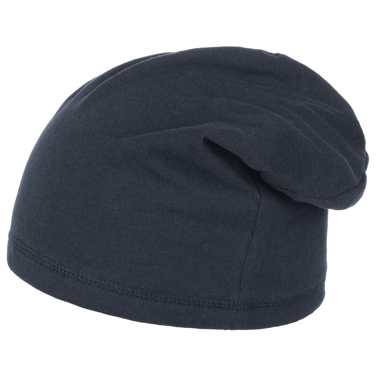 Lipodo Women's Blue Boston Oversize Jersey Beanie By
