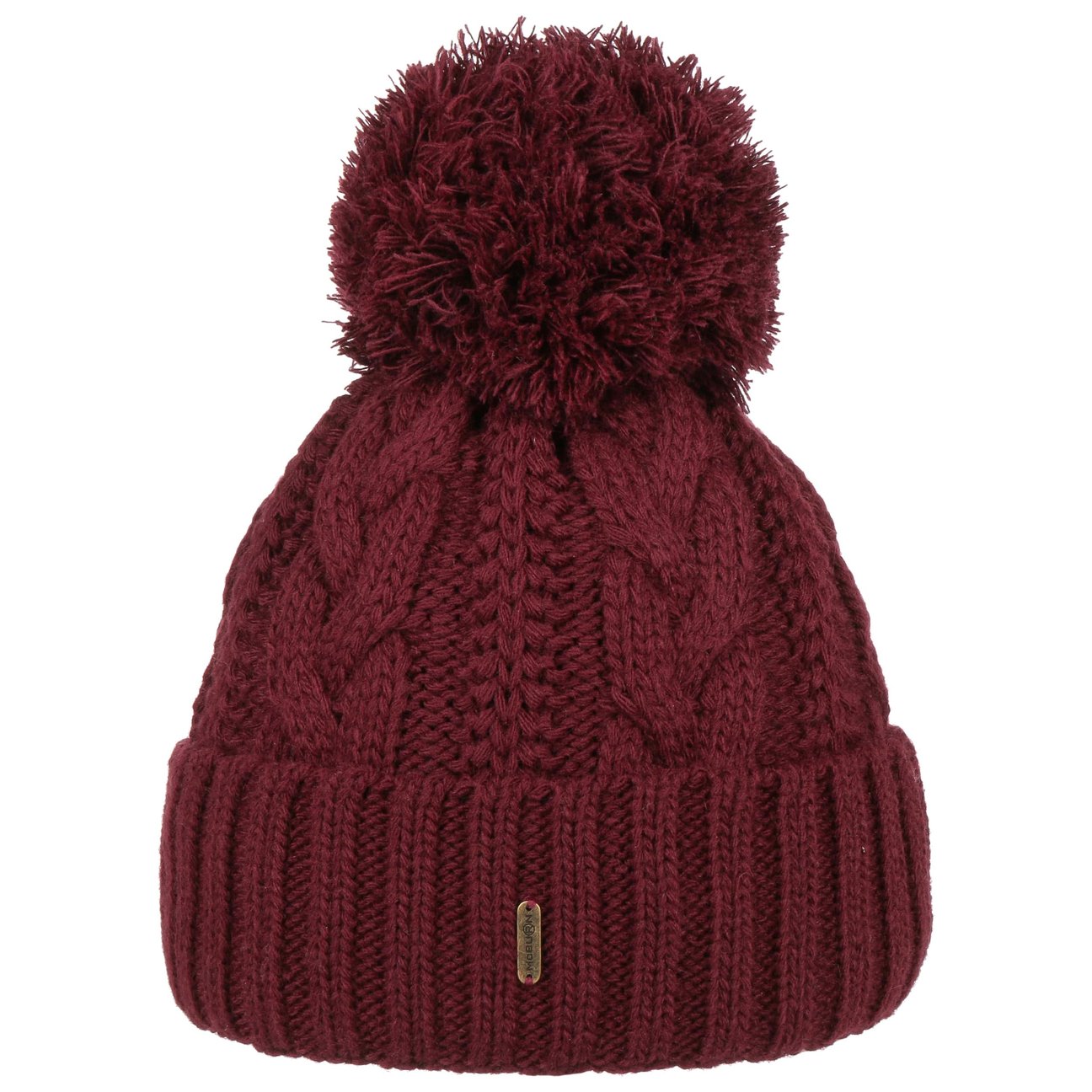 Mcburn Women's Bordeaux Giant Bobble Hat By
