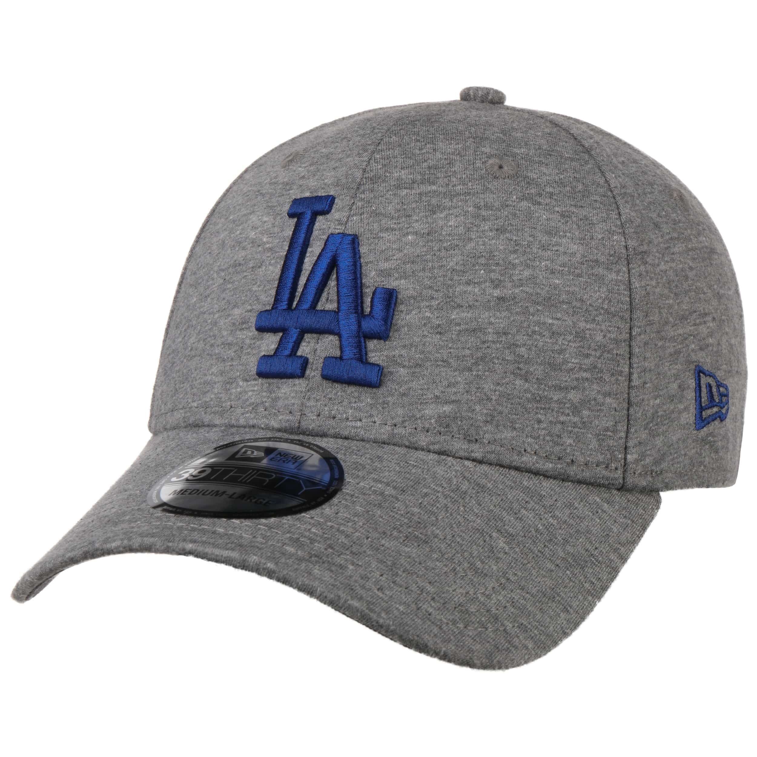 New Era LA Dodgers Heather Team 9Forty Curve Peak Cap In Blue