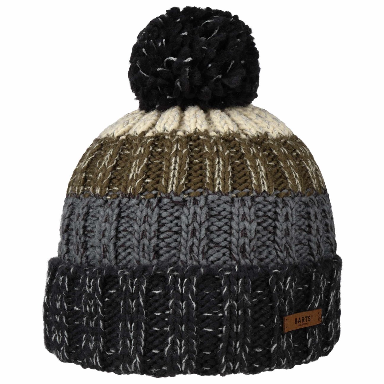 Barts Men's Olive Wilhelm Knit Hat With Cuff By