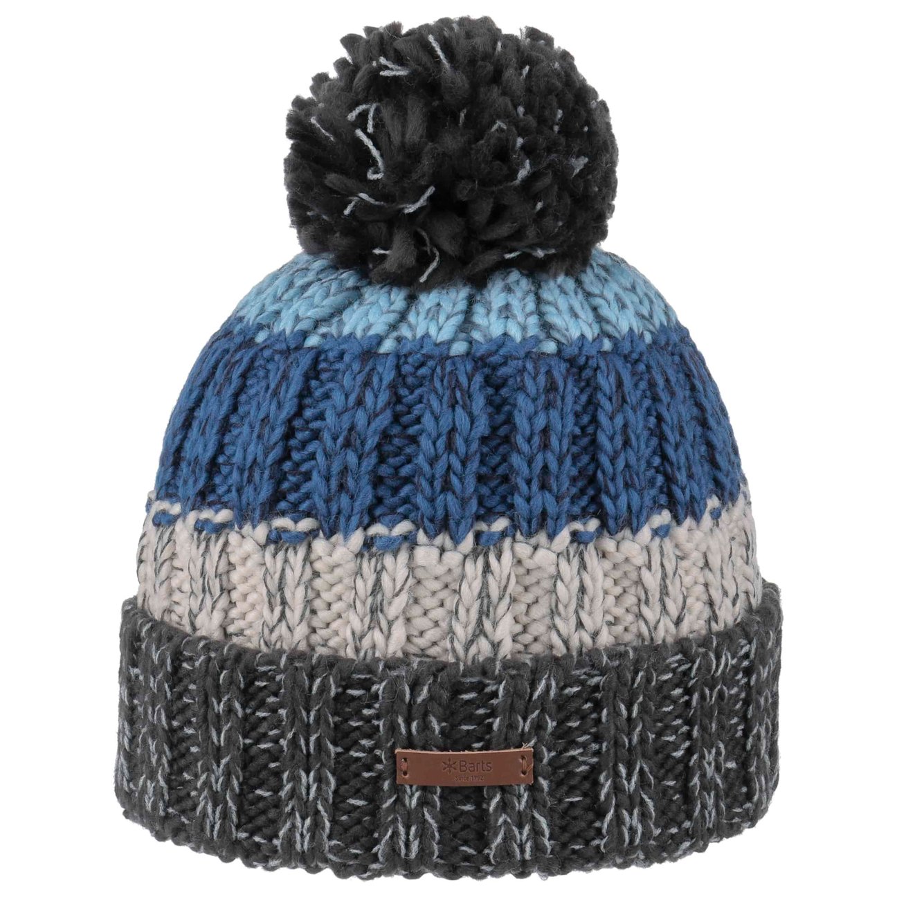 Barts Men's Anthracite Wilhelm Knit Hat With Cuff By