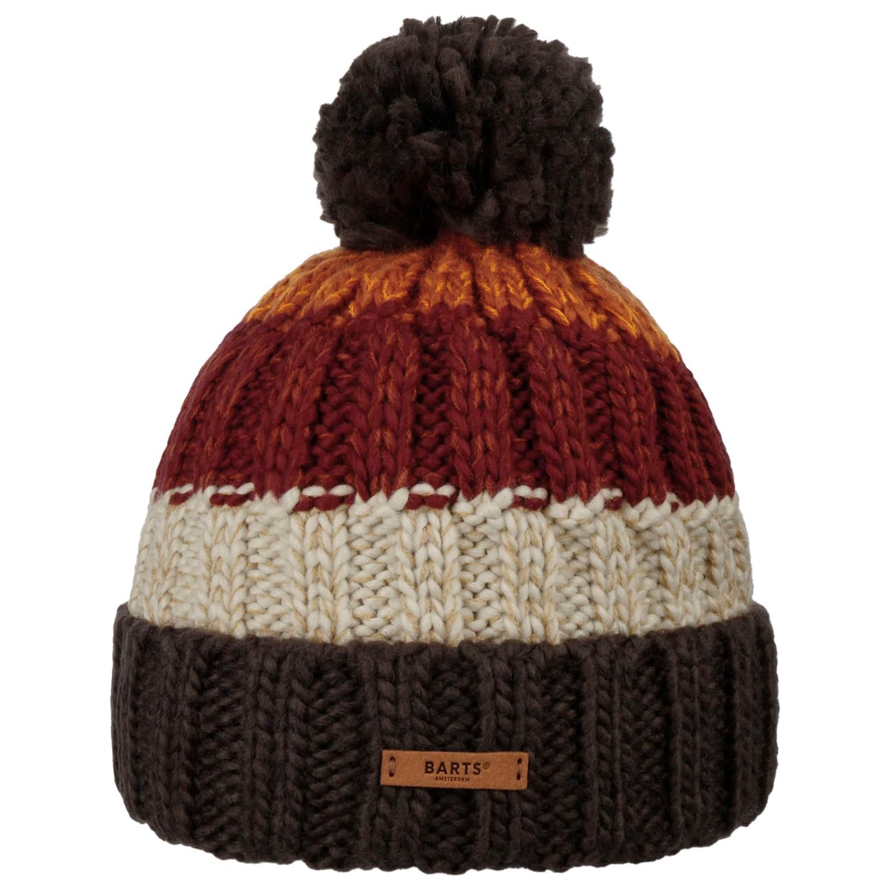 Barts Men's Bordeaux Wilhelm Knit Hat With Cuff By - Image 4