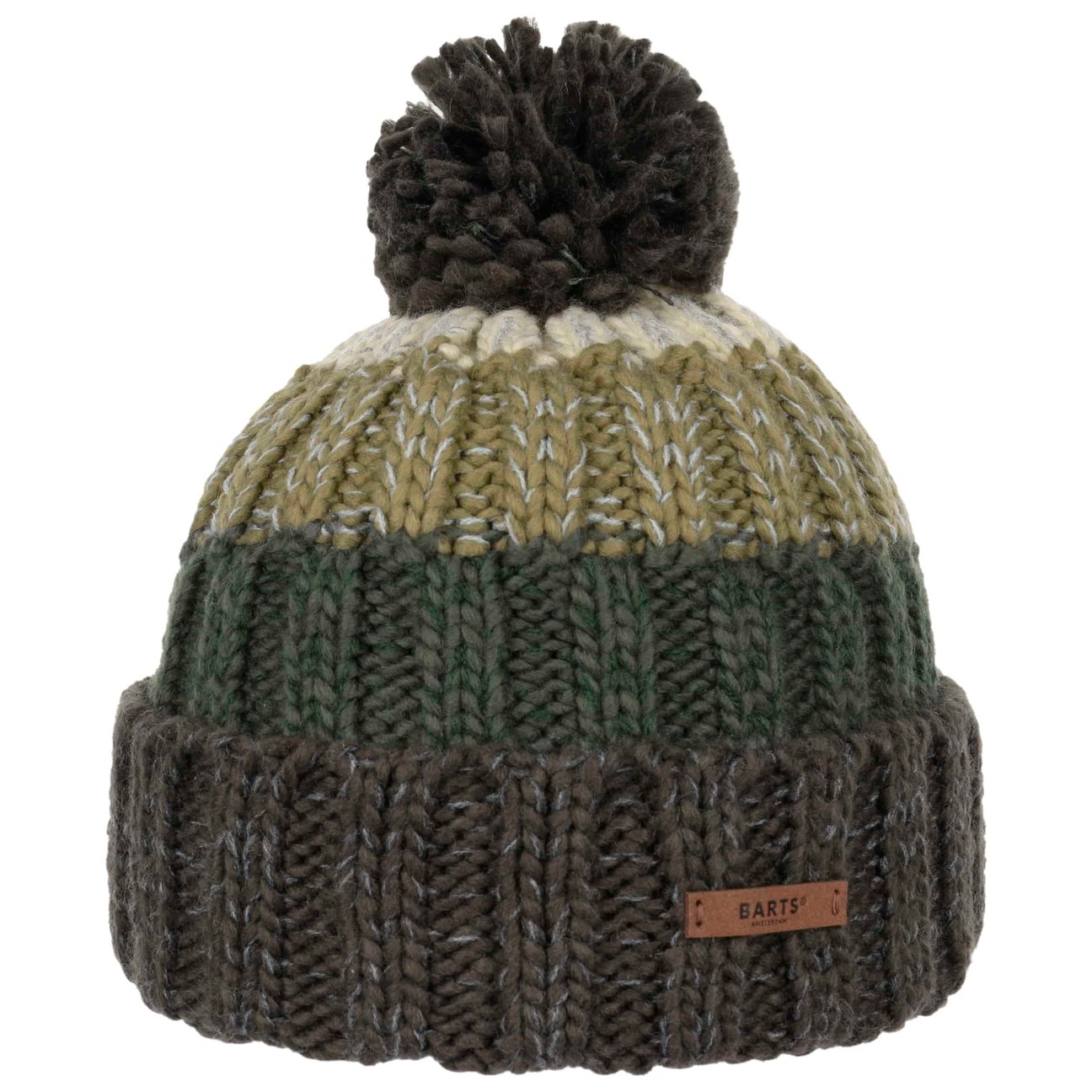 Barts Men's Green Wilhelm Knit Hat With Cuff By