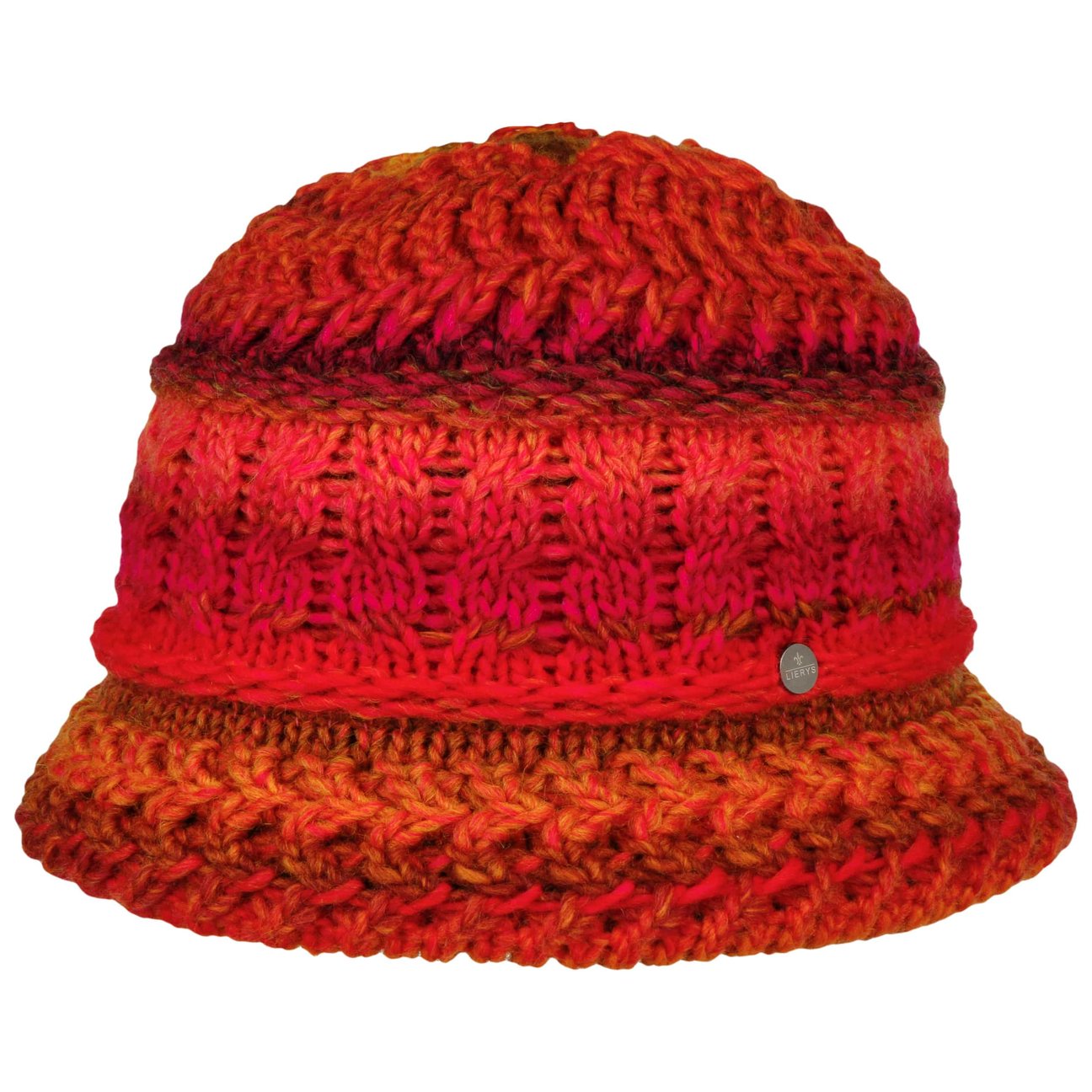 Lierys Women's Pink-Orange Alesund Knit Hat For By