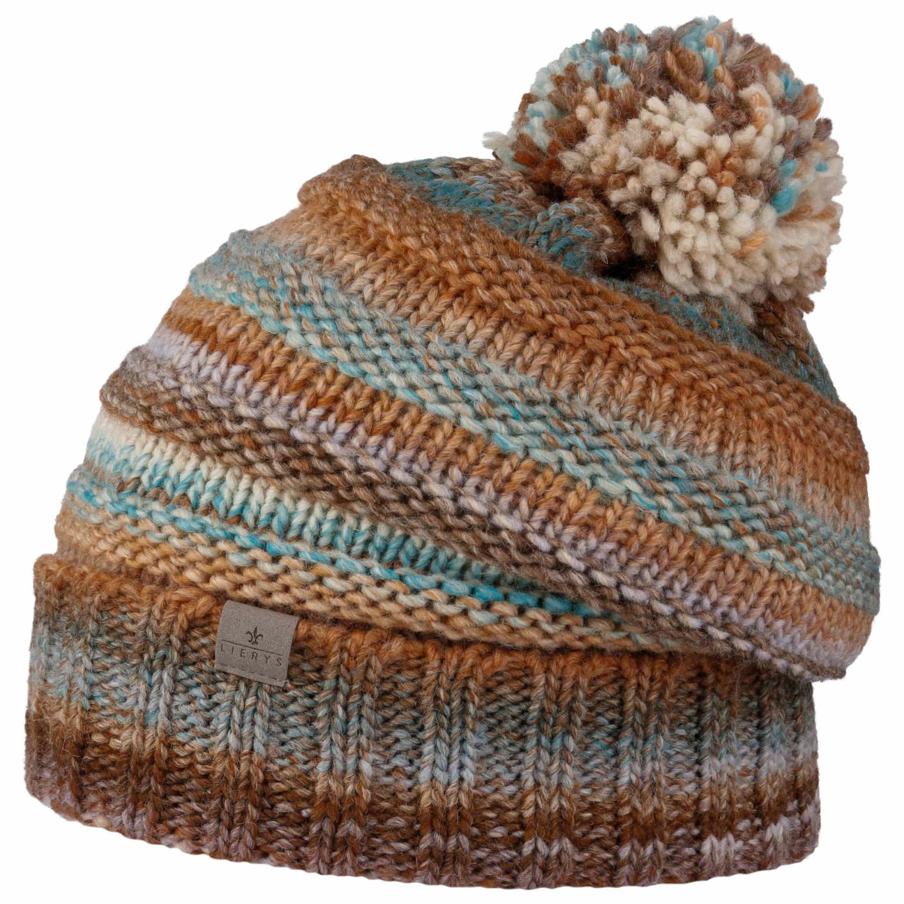 Lierys Women's Brown-Blue Fauske Beanie By