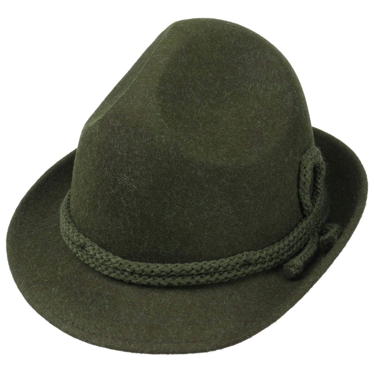 Lipodo Women's Green Dreispitz Wool Felt Hat By