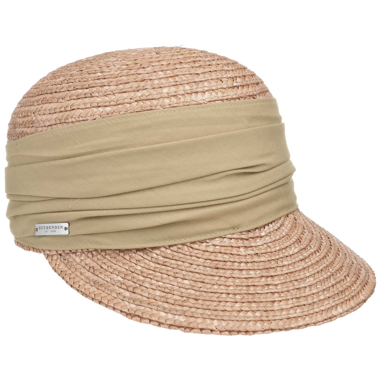 Seeberger Unisex Beige Grace Straw Cap By