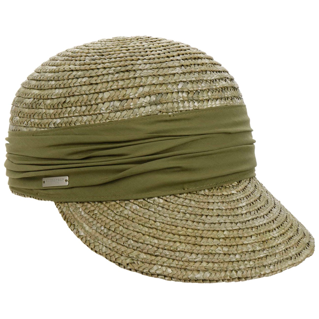 Seeberger Unisex Light Olive Grace Straw Cap By
