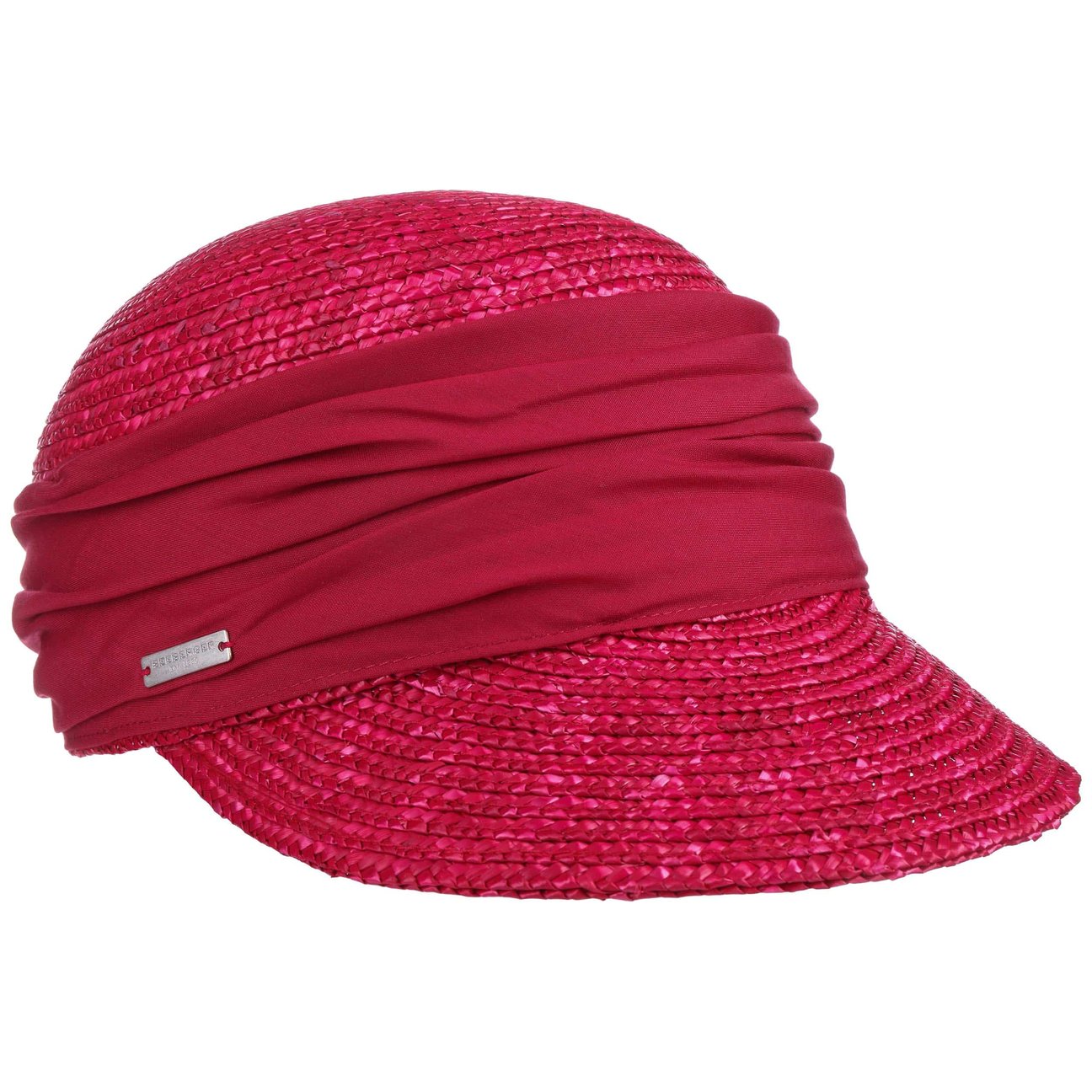 Seeberger Unisex Red Grace Straw Cap By