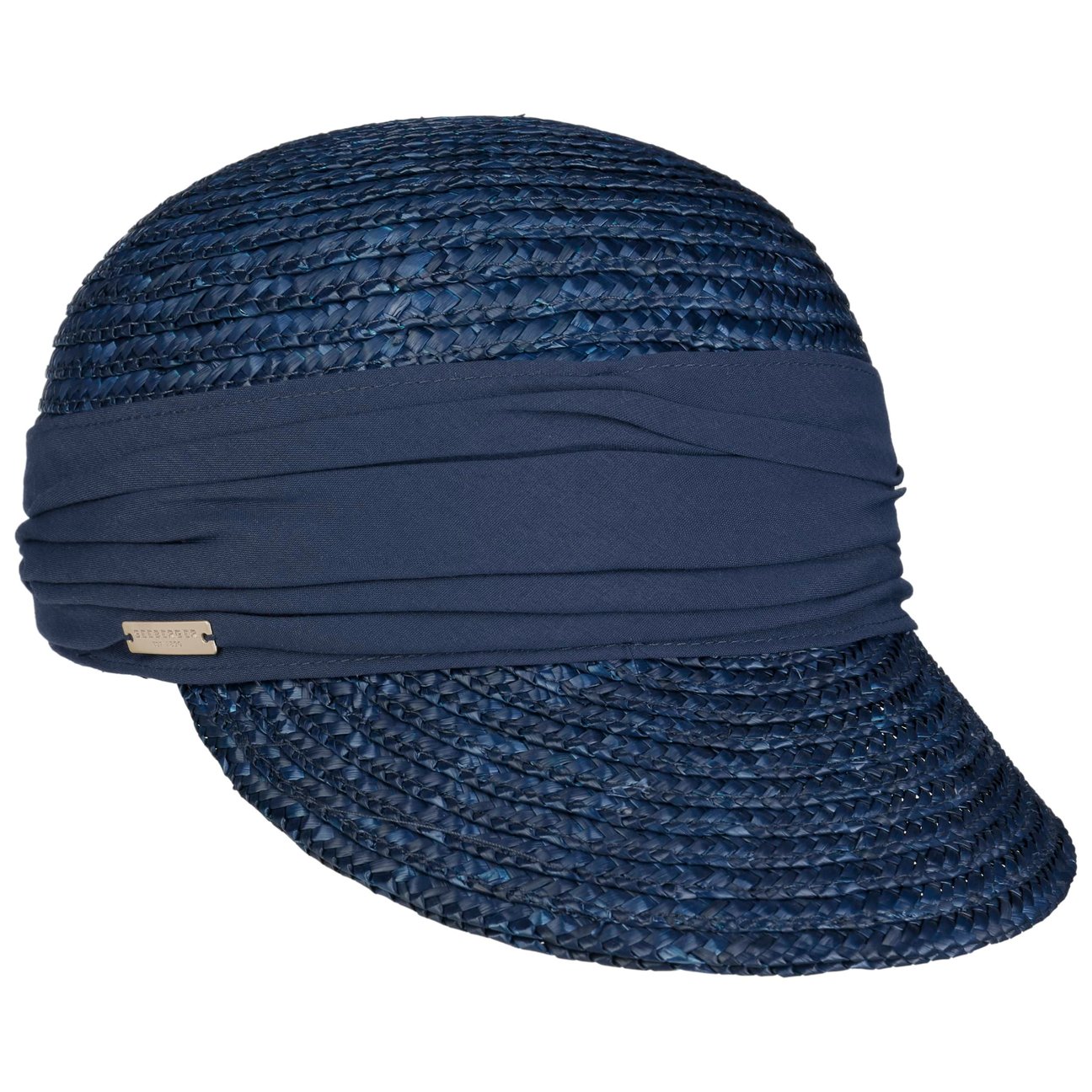 Seeberger Unisex Denim Grace Straw Cap By