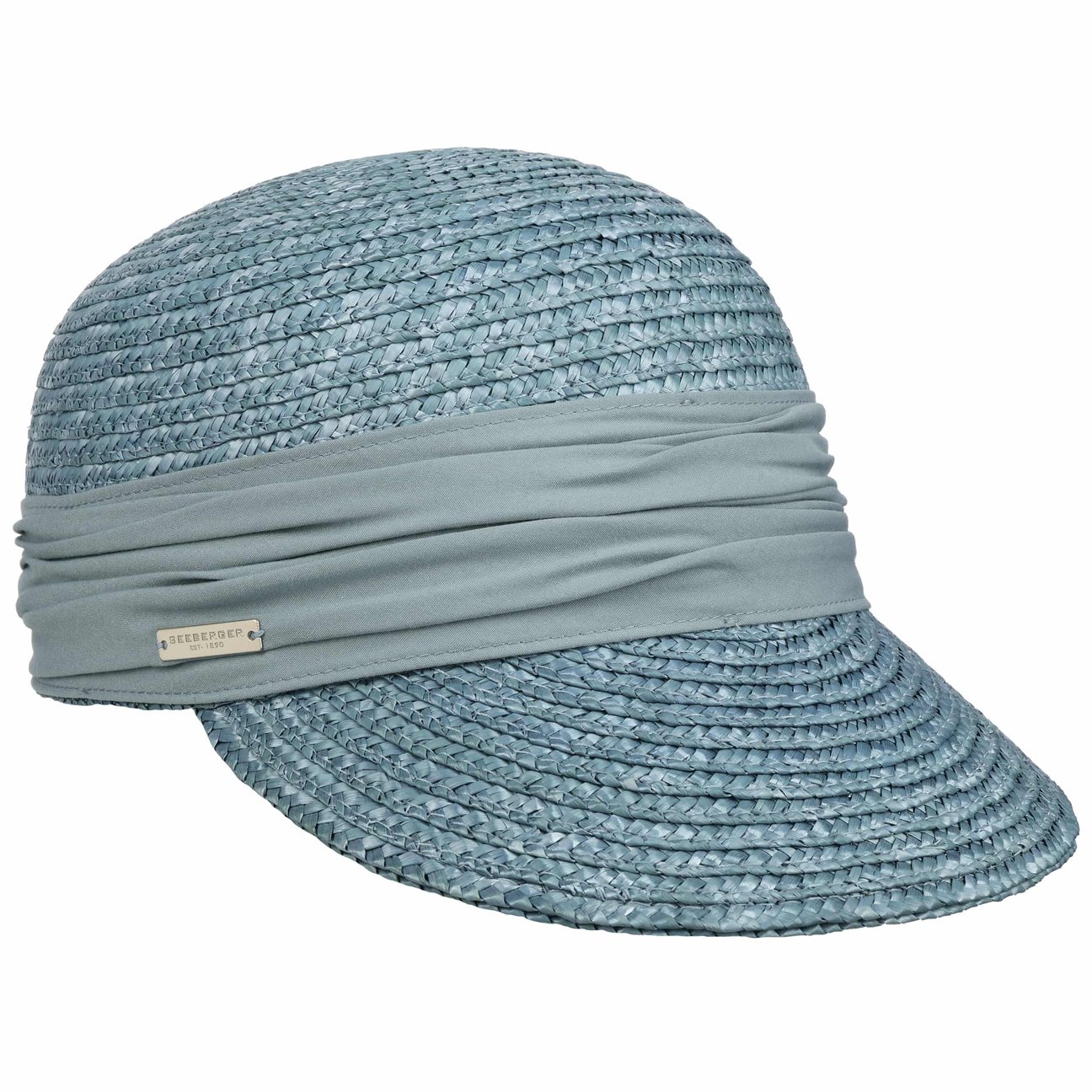 Seeberger Unisex Light Blue Grace Straw Cap By