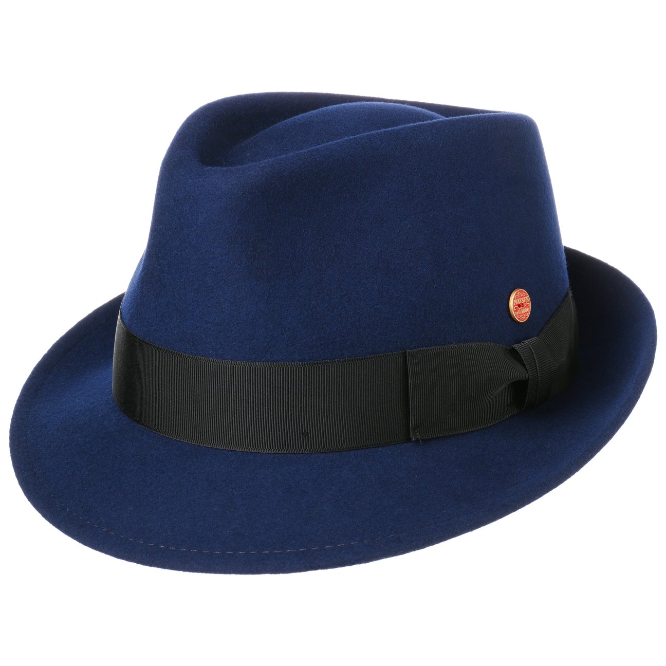 Mayser Women's Navy Classico Trilby Hat By