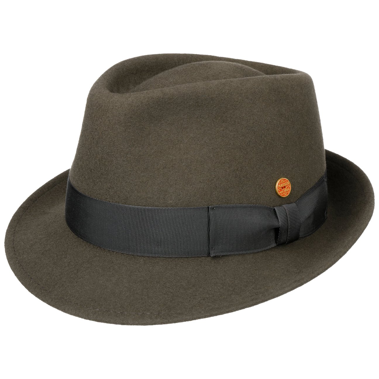 Mayser Women's Taupe Classico Trilby Hat By