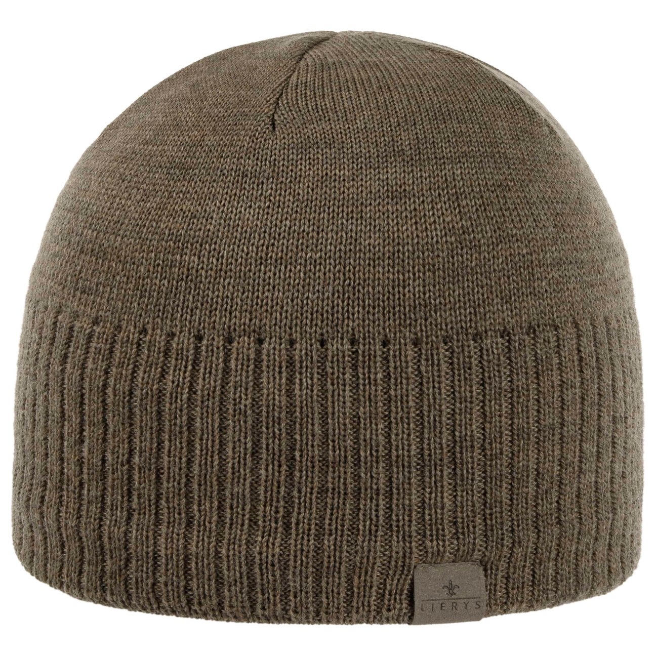 Lierys Women's Brown Fine Rip Merino Beanie By