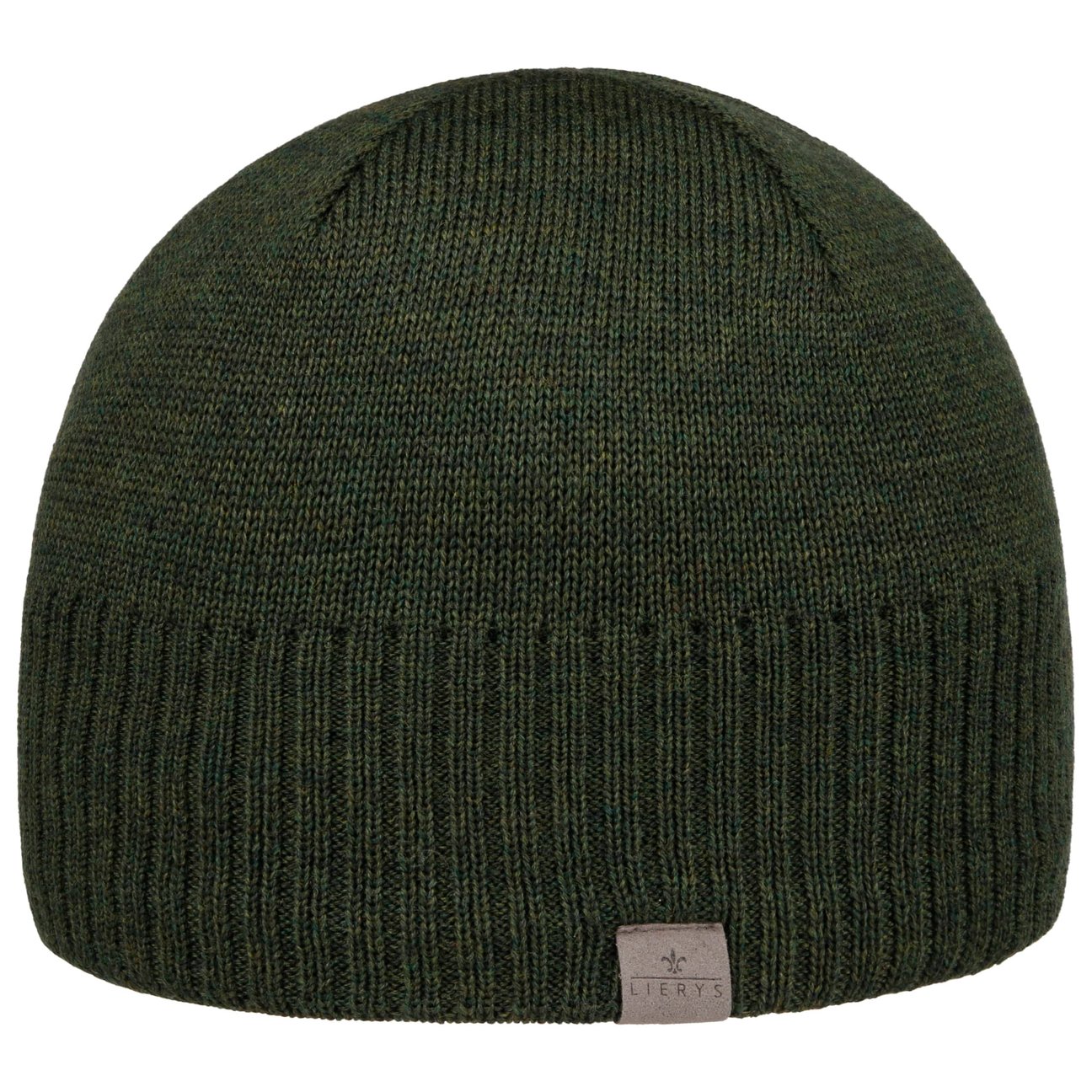Lierys Women's Olive Fine Rip Merino Beanie By