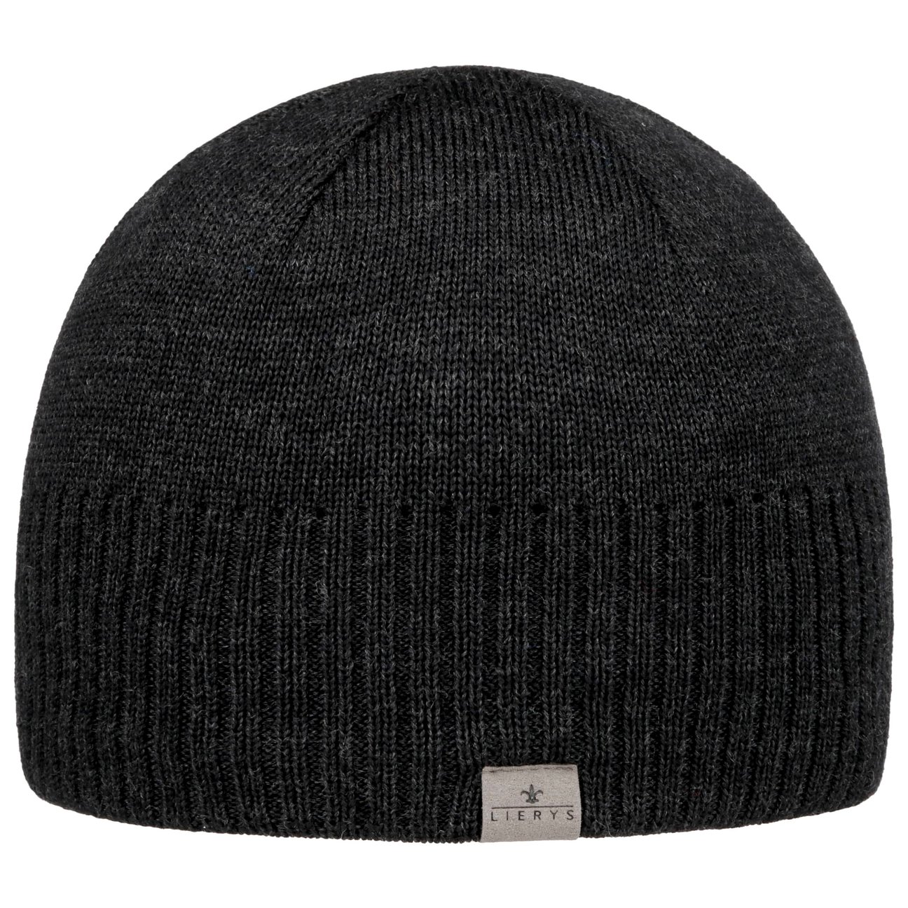 Lierys Women's Anthracite Fine Rip Merino Beanie By