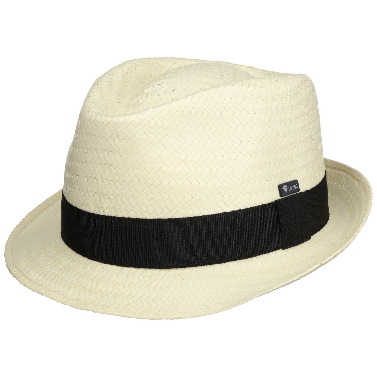 Lipodo Unisex Nature Málaga Trilby Straw Hat By
