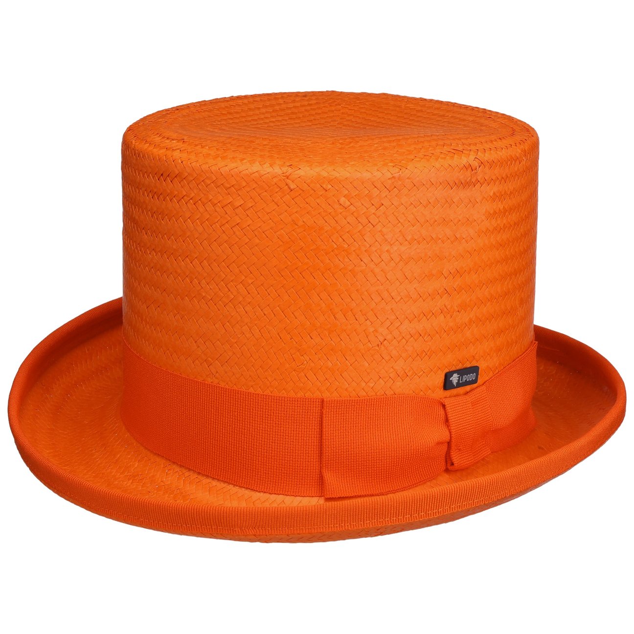 Lipodo Women's Orange Rom Straw Top Hat By