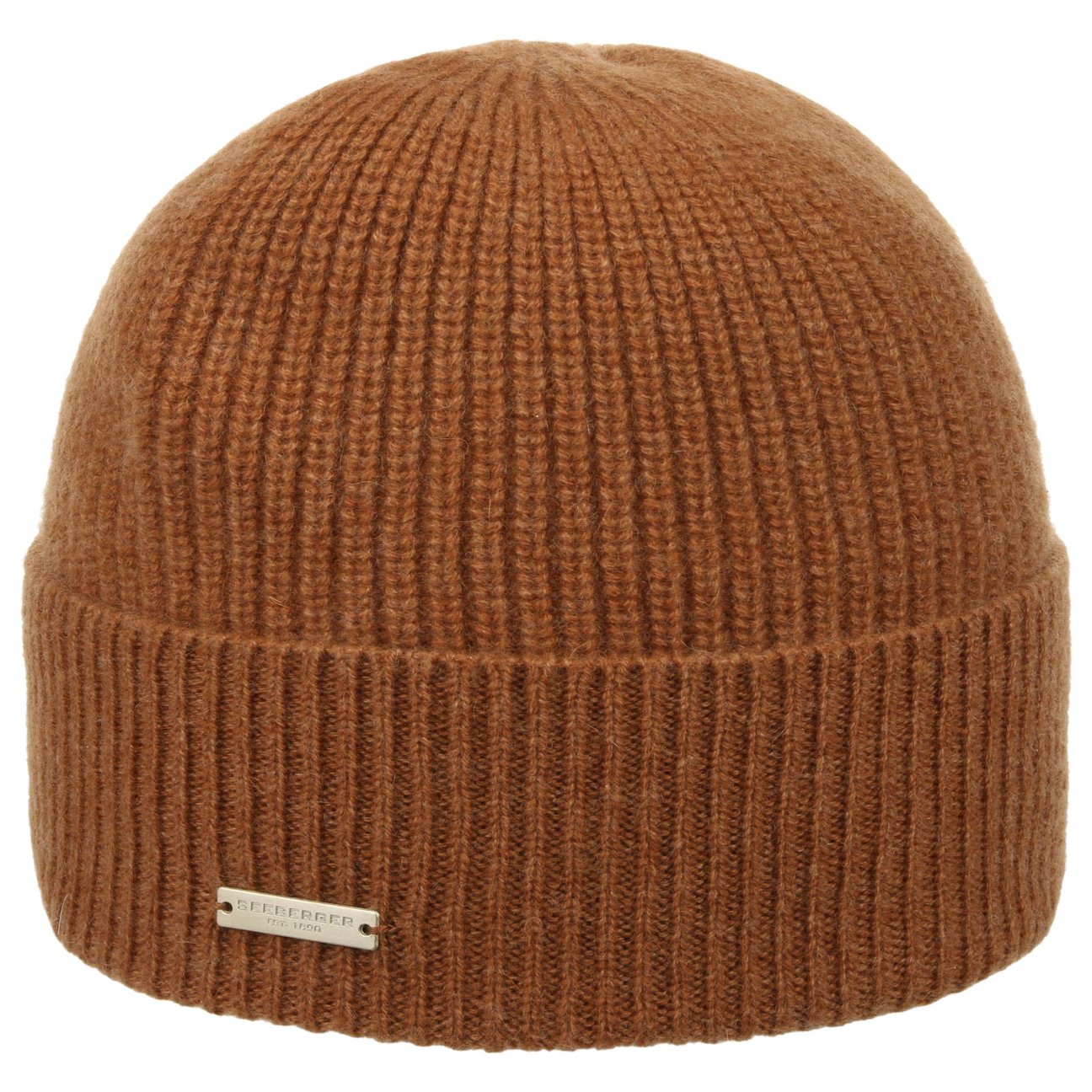 Seeberger Women's Brown Sporty Cashmere Hat With Cuff By