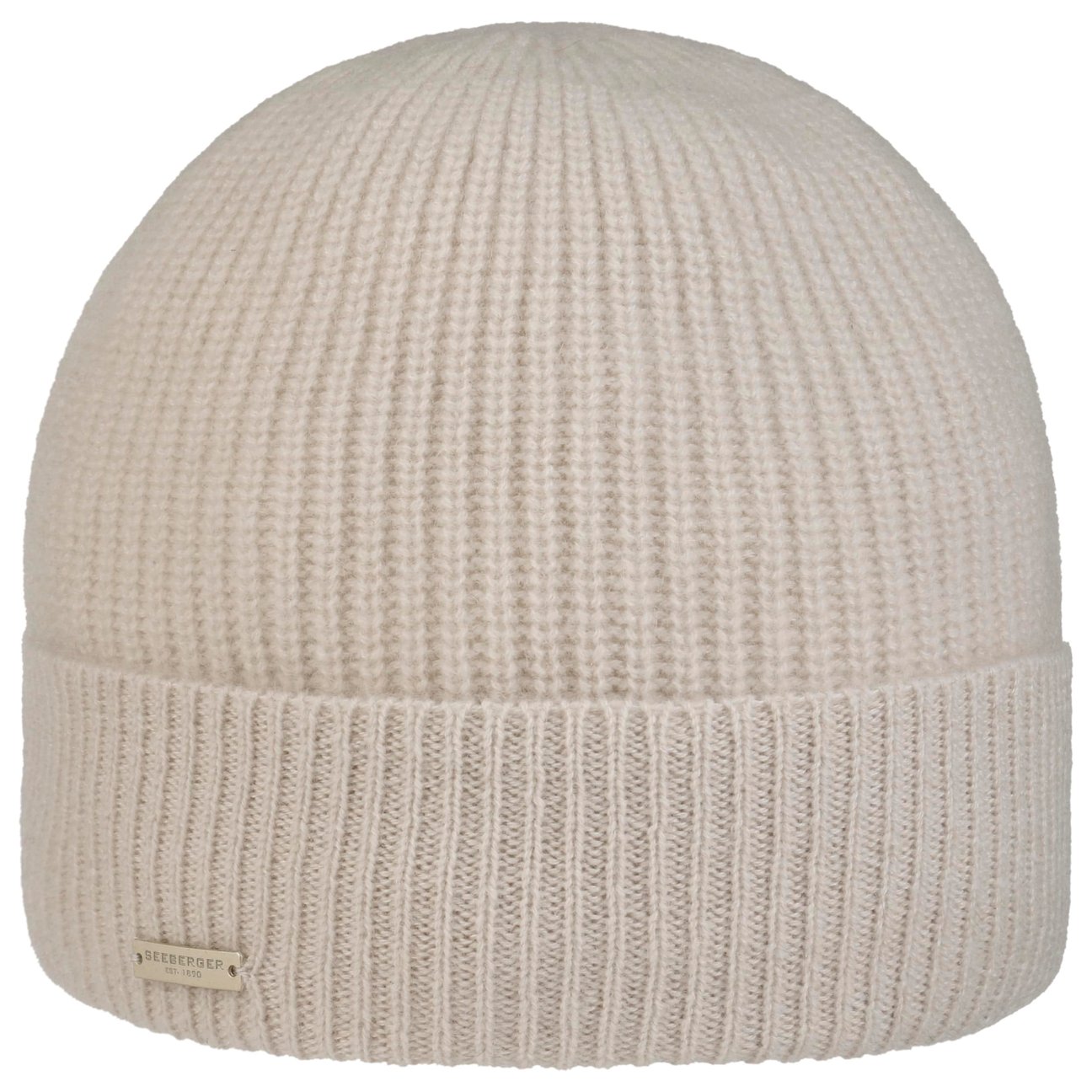 Seeberger Women's Oatmeal Sporty Cashmere Hat With Cuff By