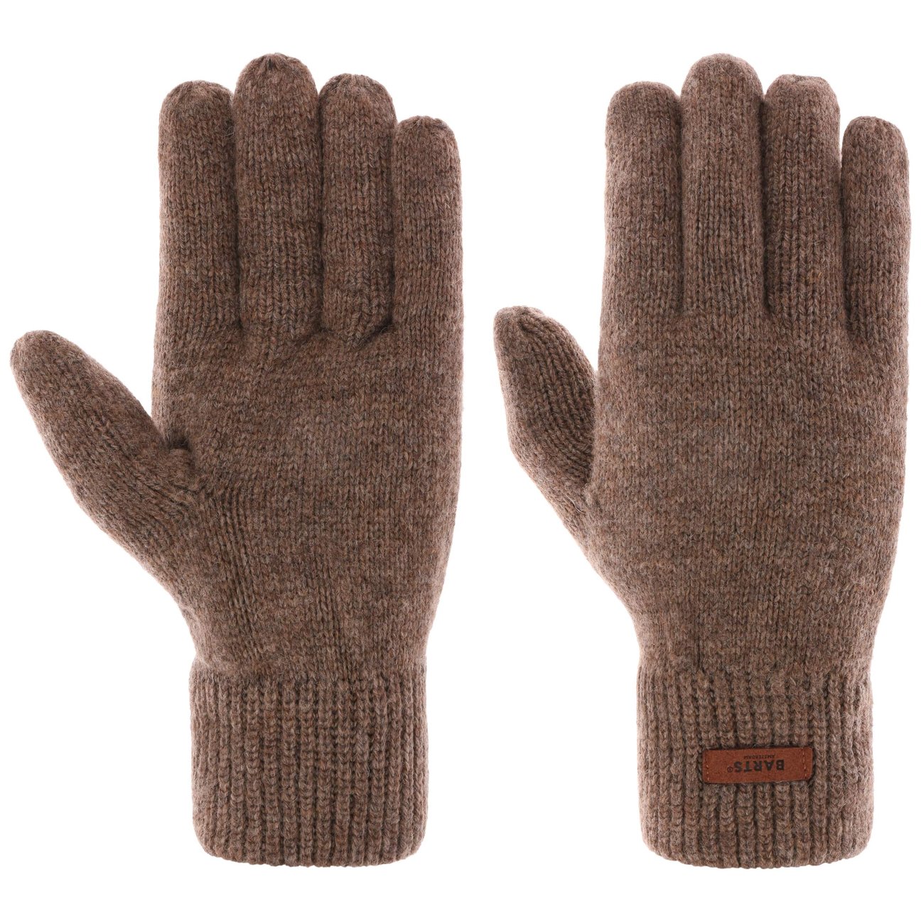 Barts Men's Brown Haakon Lambswool Gloves By