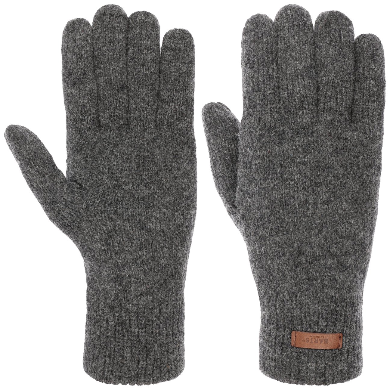 Barts Men's Anthracite Haakon Lambswool Gloves By