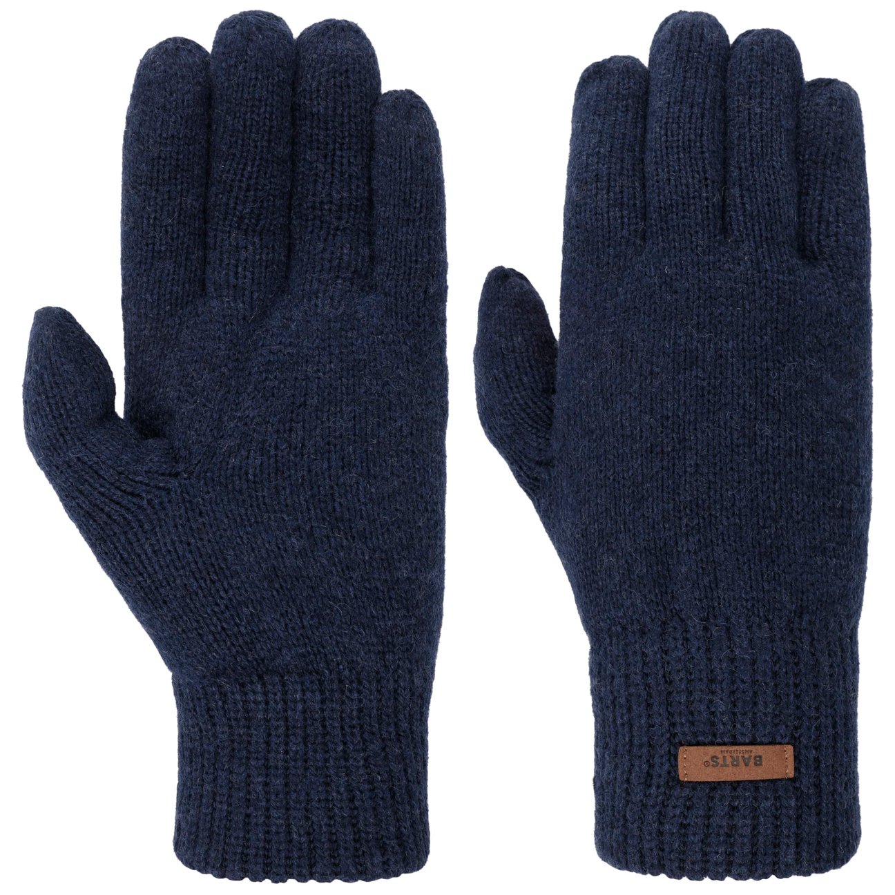 Barts Men's Navy Haakon Lambswool Gloves By