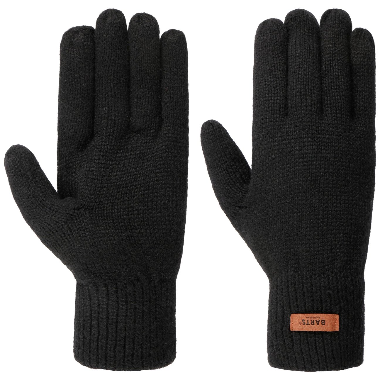 Barts Men's Black Haakon Lambswool Gloves By