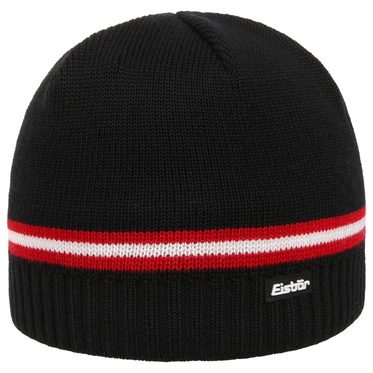 Eisbär Men's Black-Red Mountain Beanie By