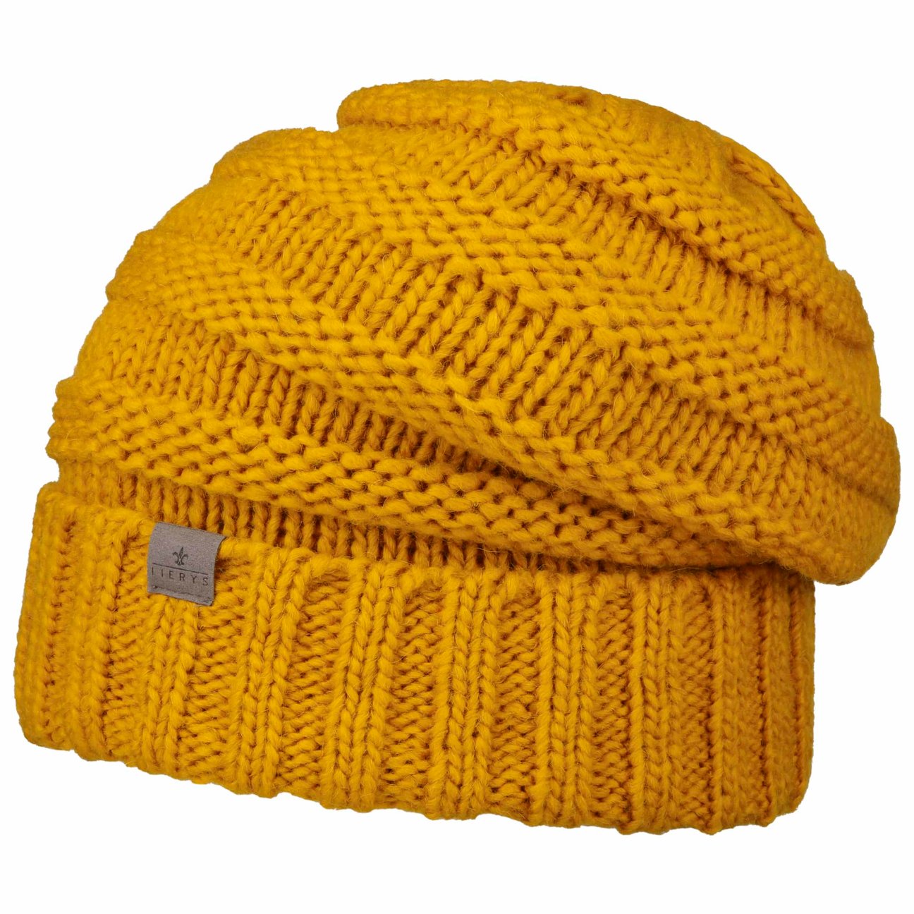 Lierys Women's Mustard Long Beanie Knit Hat By