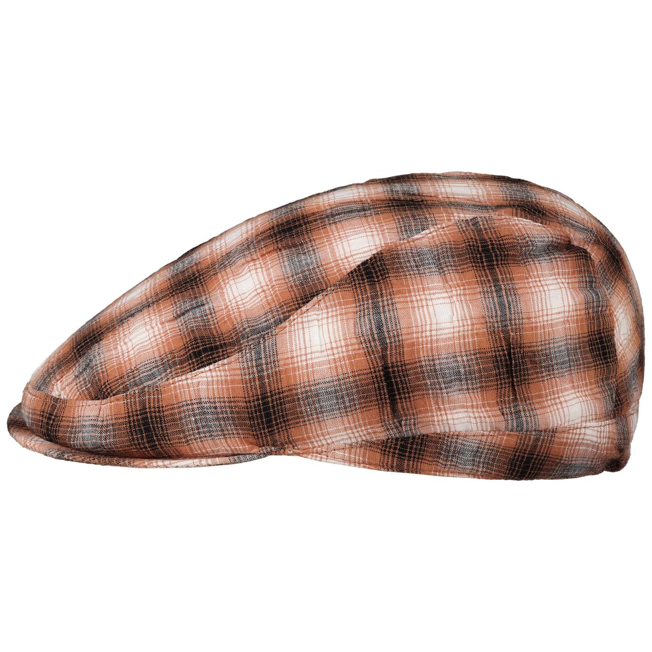 Seeberger Women's Brown Checked Flat Cap By