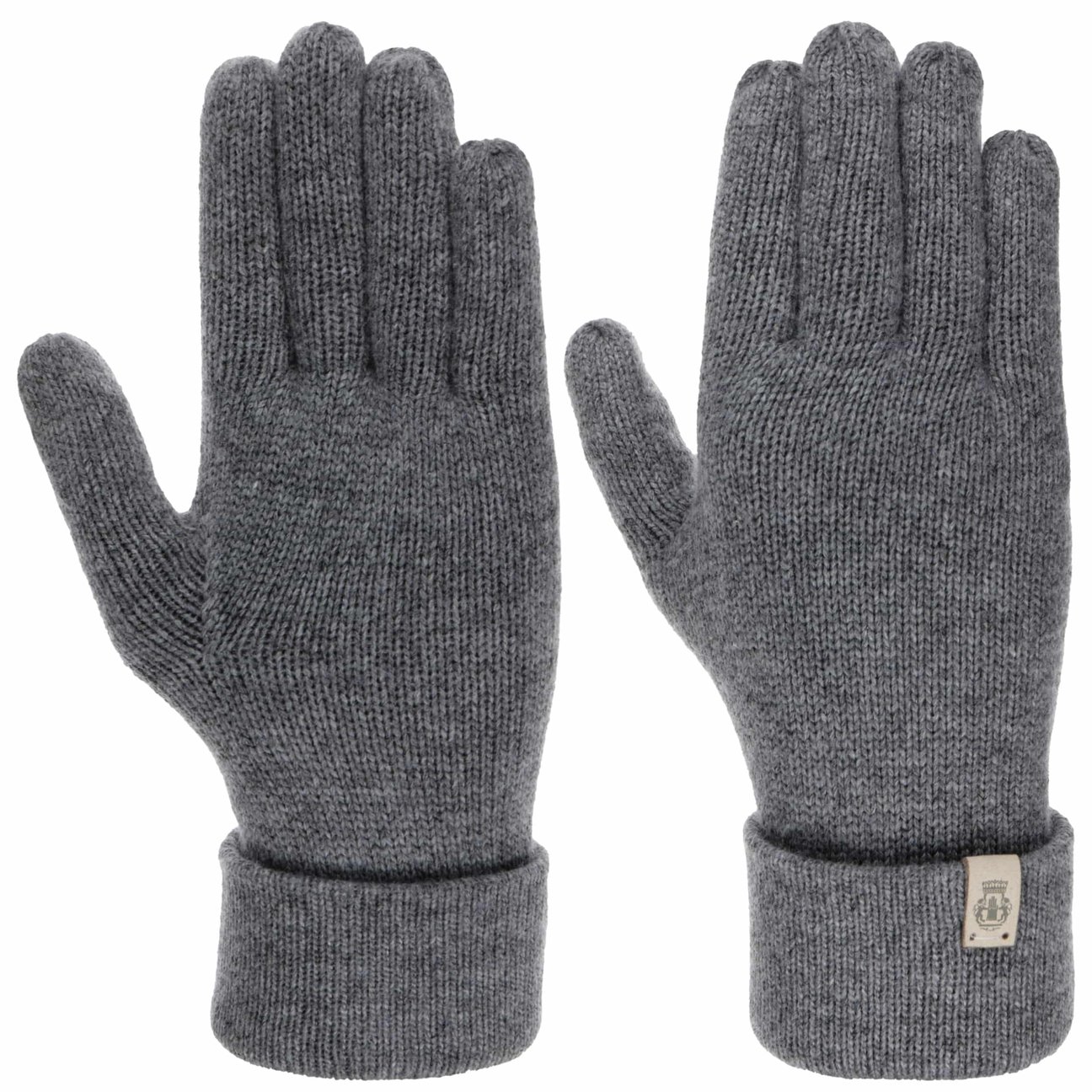 Roeckl Women's Anthracite Knit Gloves With Cashmere By