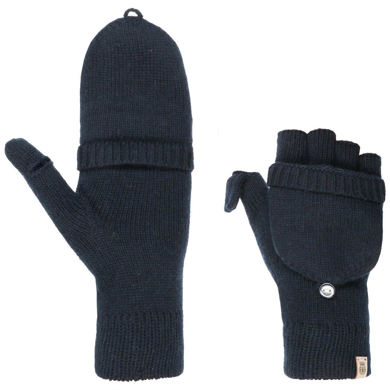 Roeckl Women's Navy Fingerless Gloves With Cashmere By