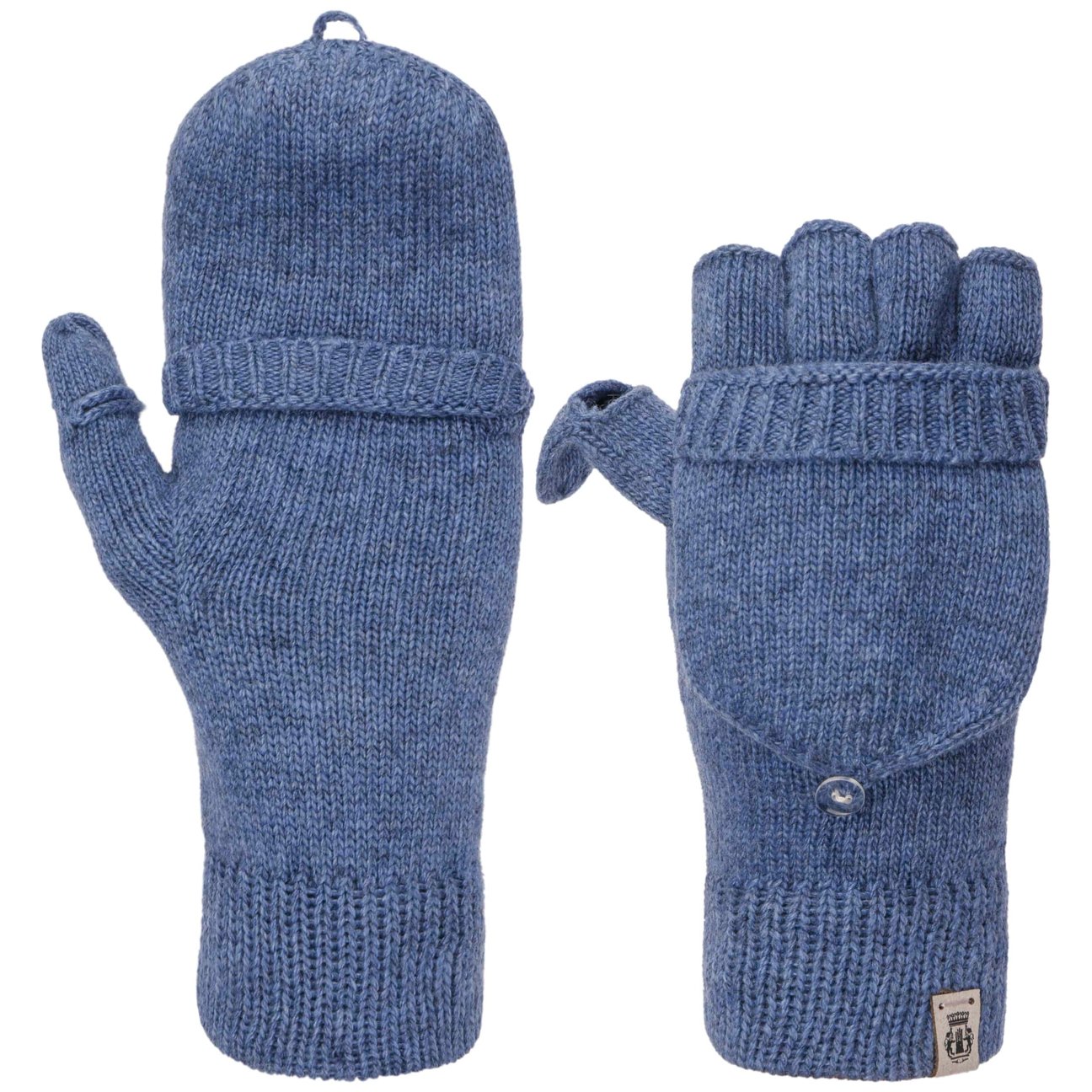 Roeckl Women's Blue Fingerless Gloves With Cashmere By