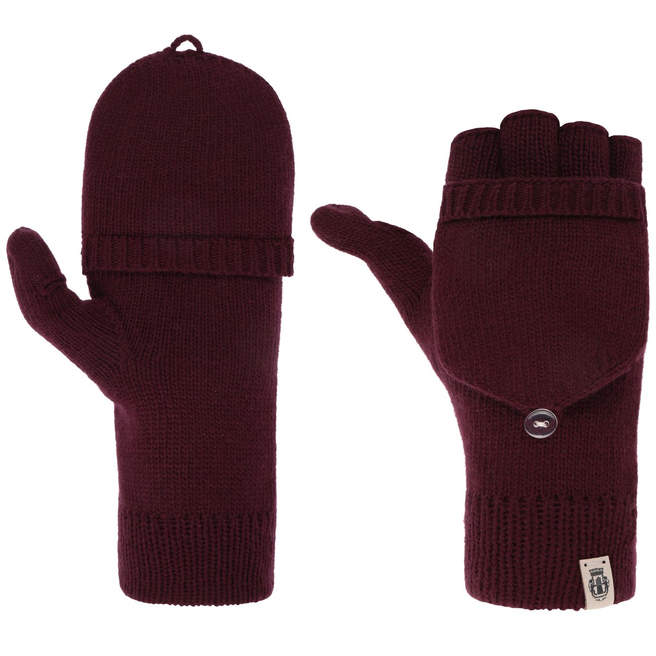 Roeckl Women's Bordeaux Fingerless Gloves With Cashmere By