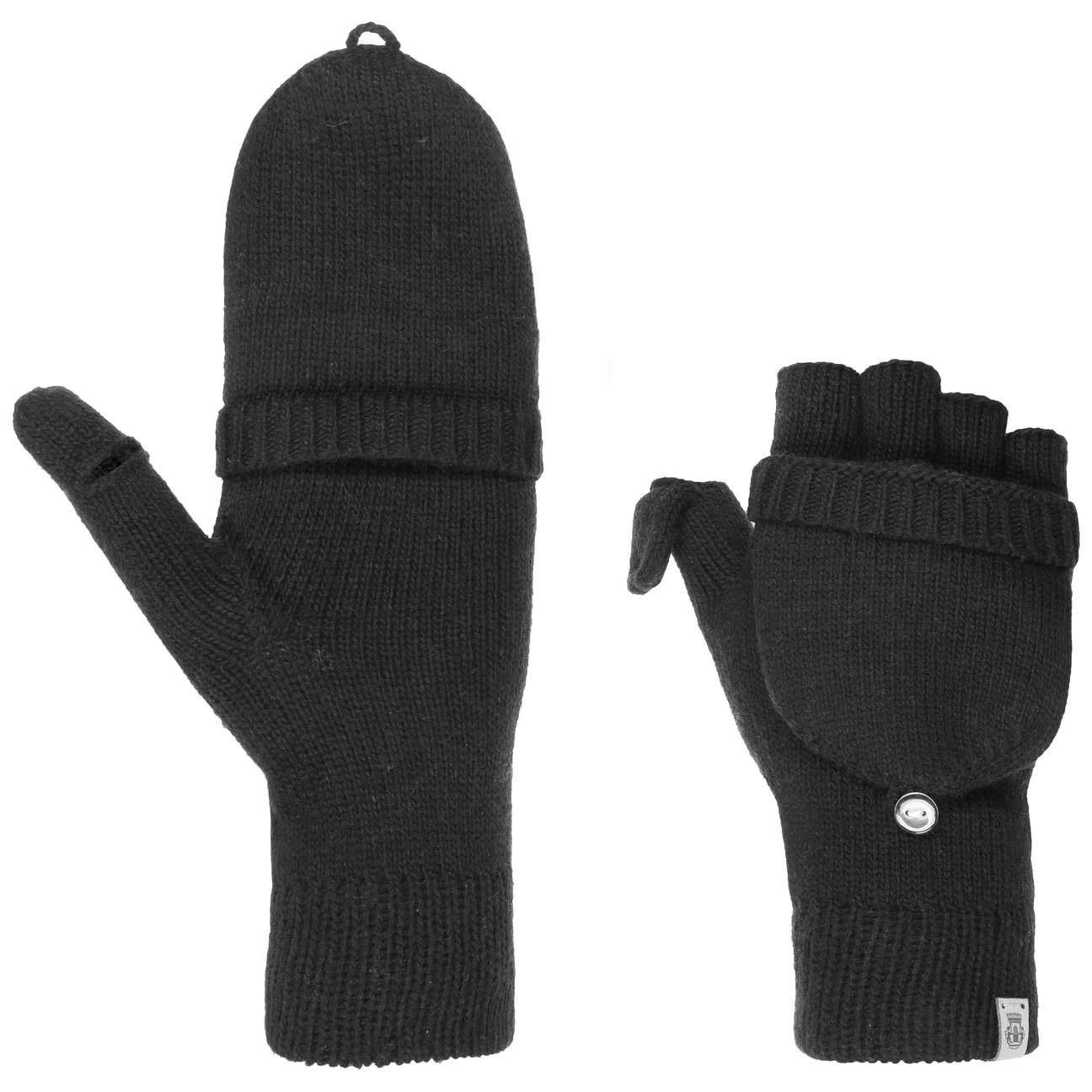 Roeckl Women's Black Fingerless Gloves With Cashmere By
