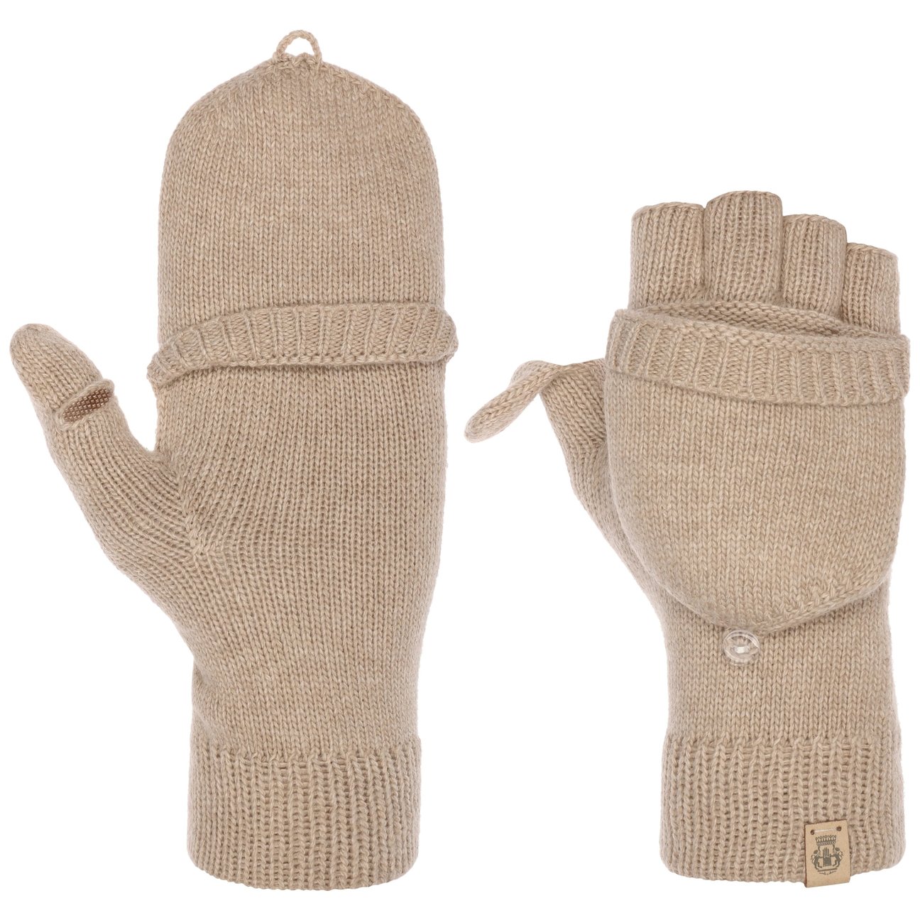 Roeckl Women's Oatmeal Fingerless Gloves With Cashmere By