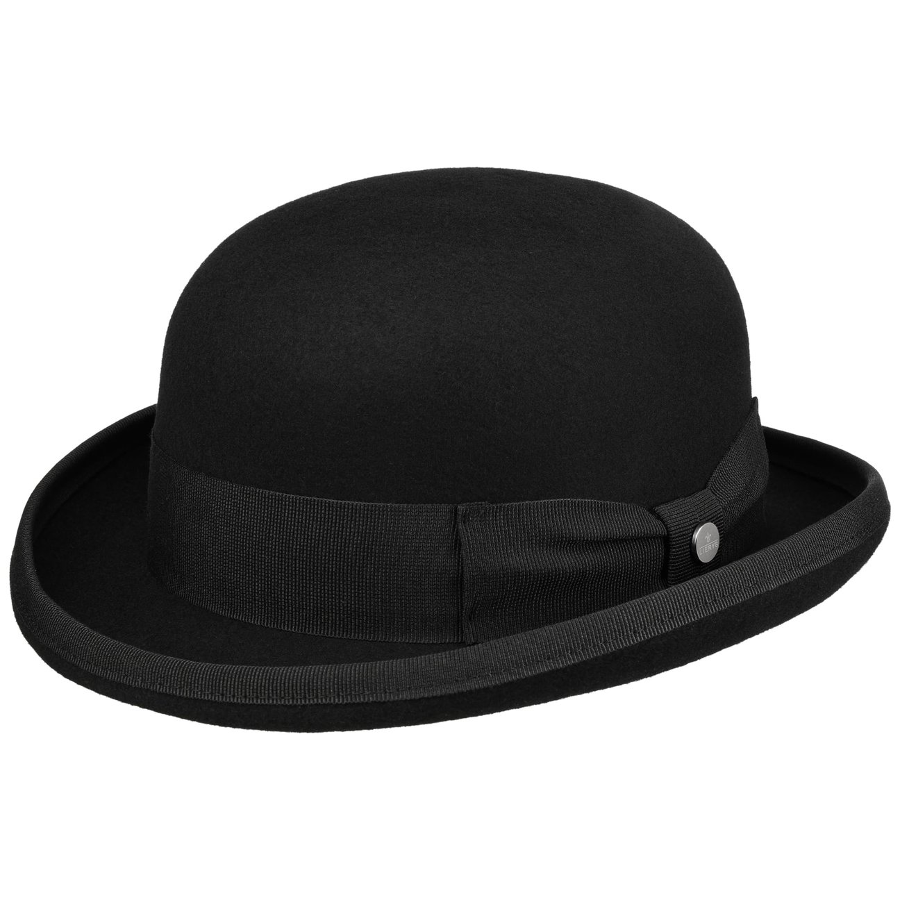 Lierys Women's Black Wool Felt Bowler Hat Uni By