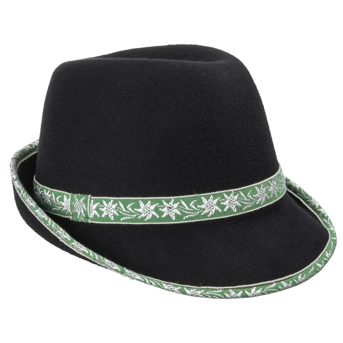 Hatshopping.co.uk Women's Green Bavarian Hat With Edelweiss Trim