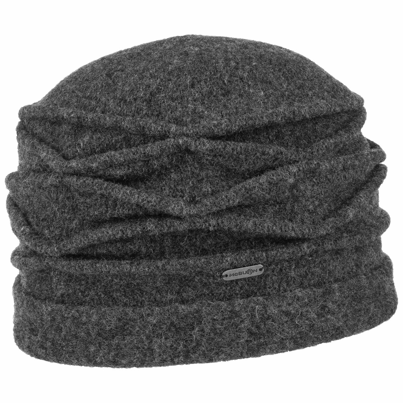Mcburn Women's Anthracite Kamita Milled Wool Hat By