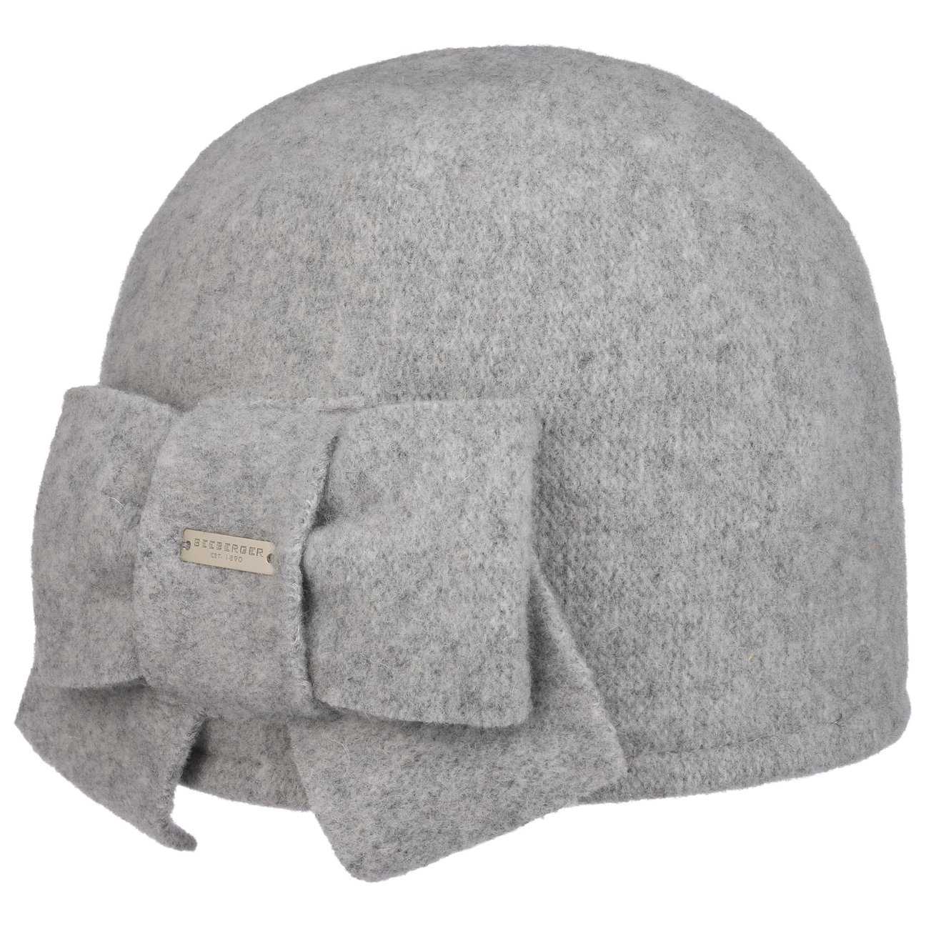 Seeberger Women's Light Grey Litika Milled Wool Hat Loop By