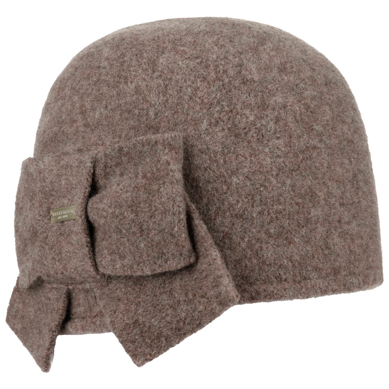 Seeberger Women's Taupe Litika Milled Wool Hat Loop By