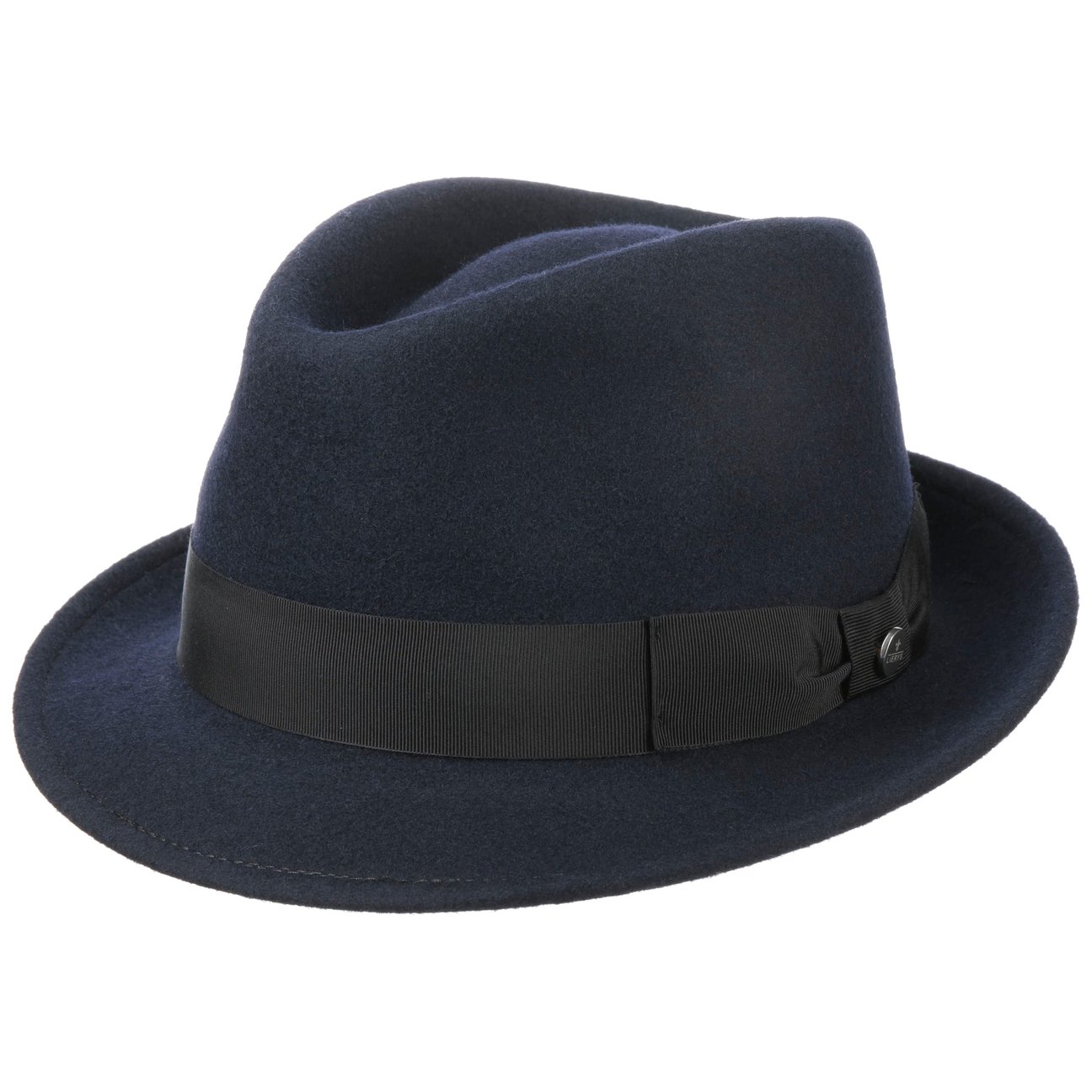 Lierys Women's Blue Classic Wool Trilby Hat By