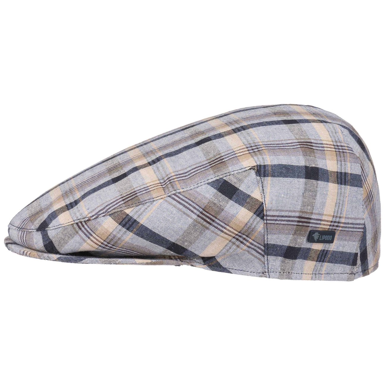 Lipodo Women's Blue Inglese Cotton Flat Cap By