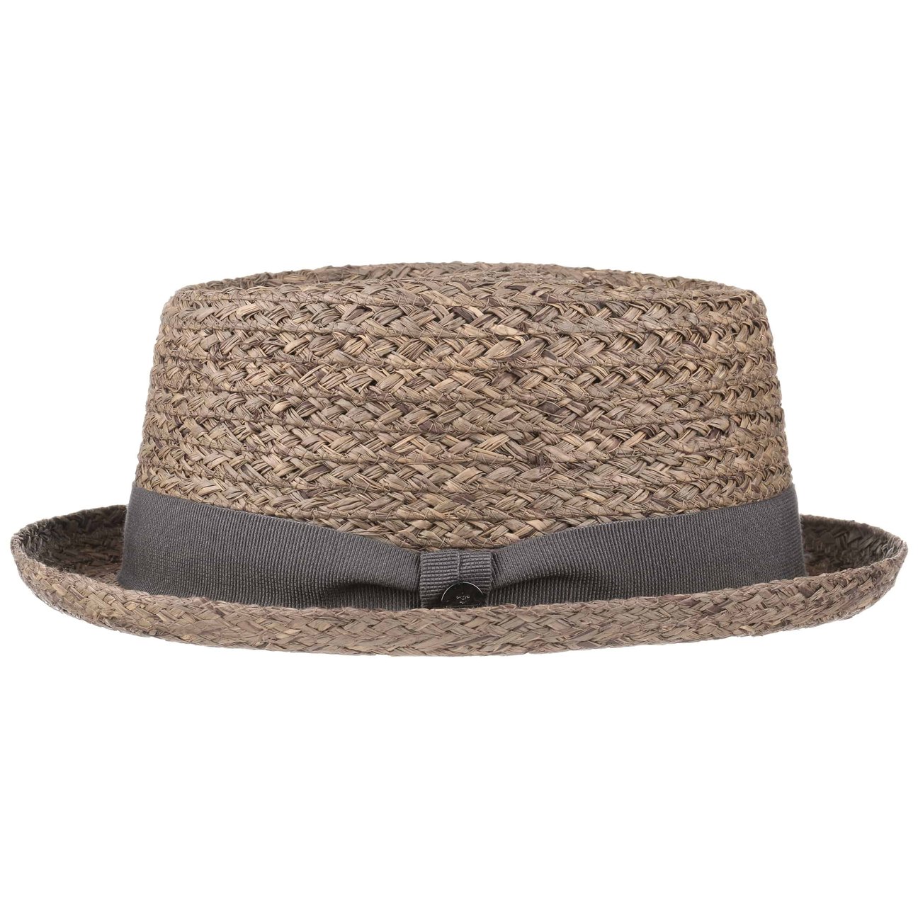 Lierys Brown Burney Porkpie Raffia Straw Hat By