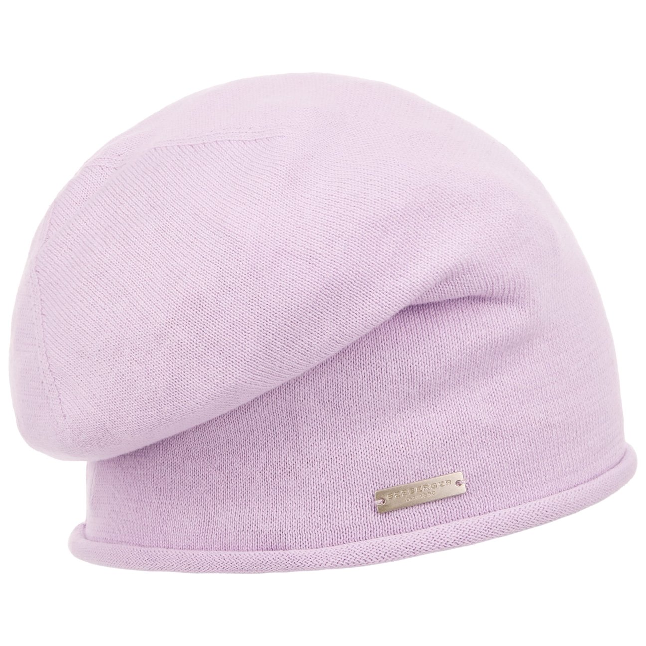 Seeberger Women's Lilac Rolled Edge Beanie By
