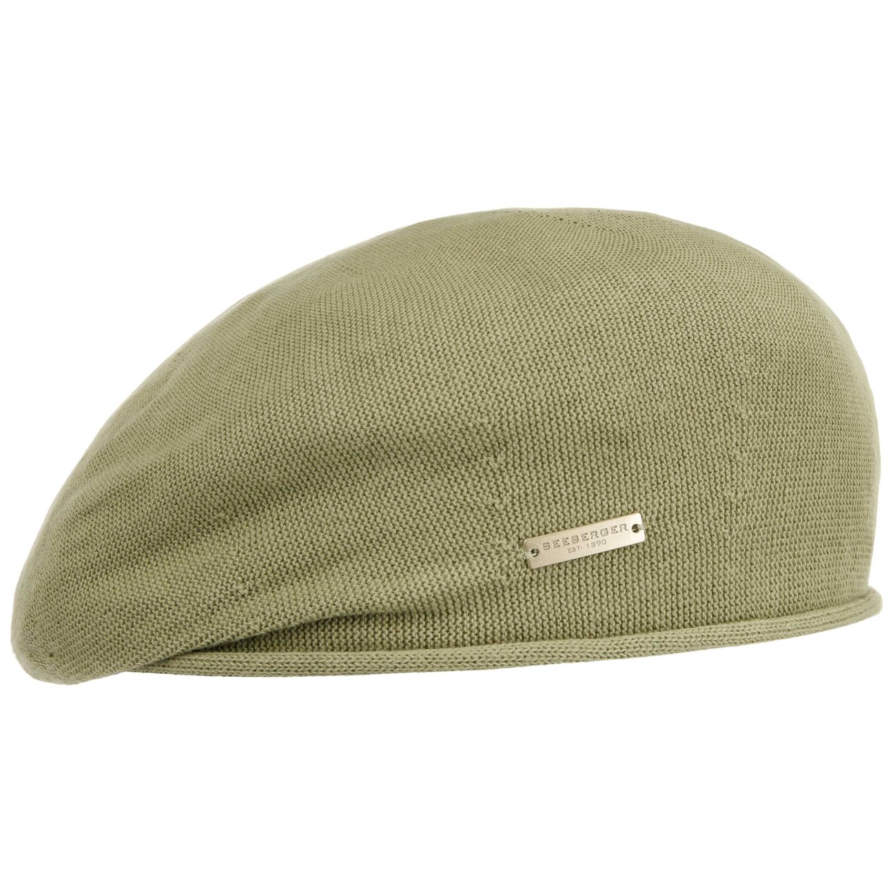 Seeberger Women's Light Olive Rolled Edge Beret By