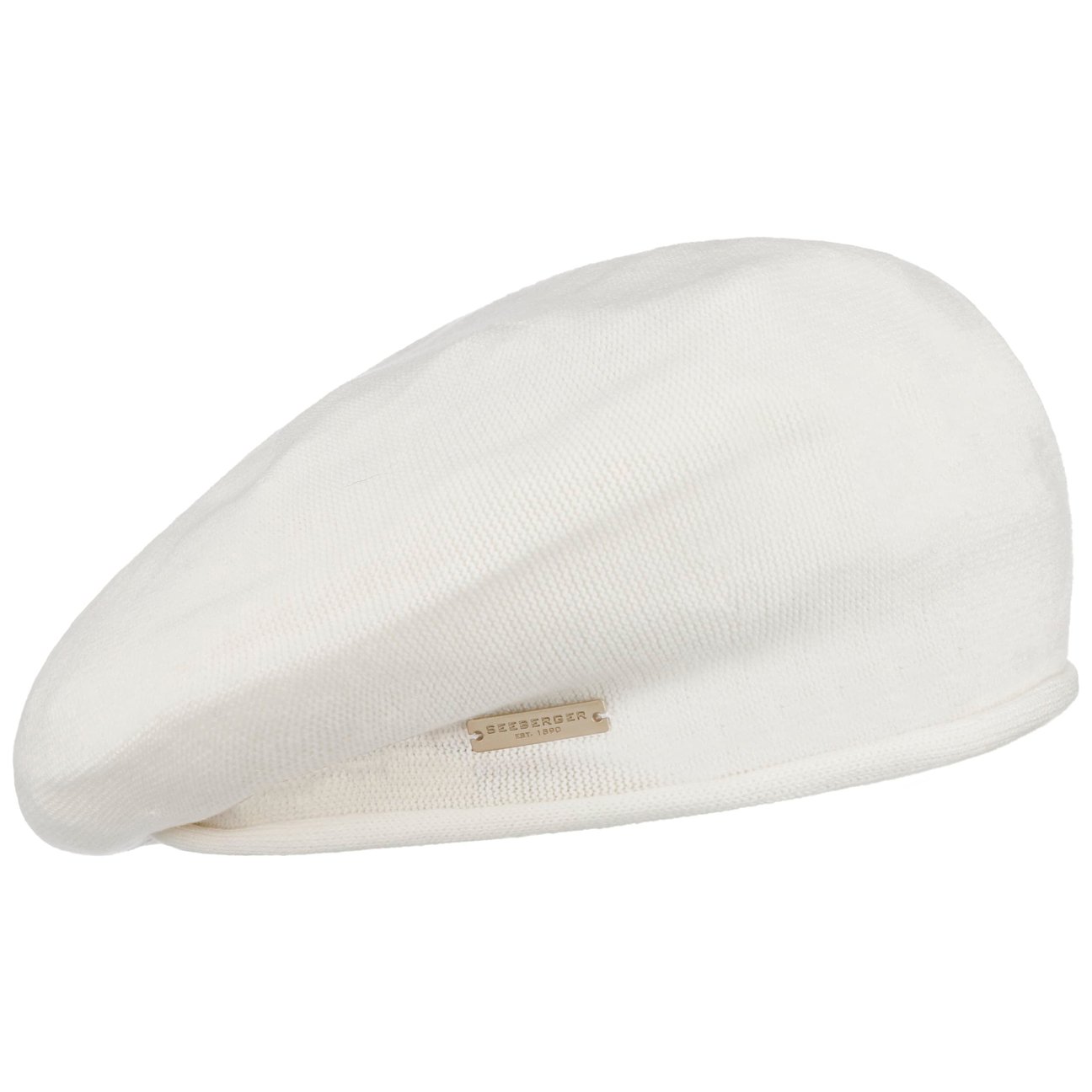 Seeberger Women's White Rolled Edge Beret By