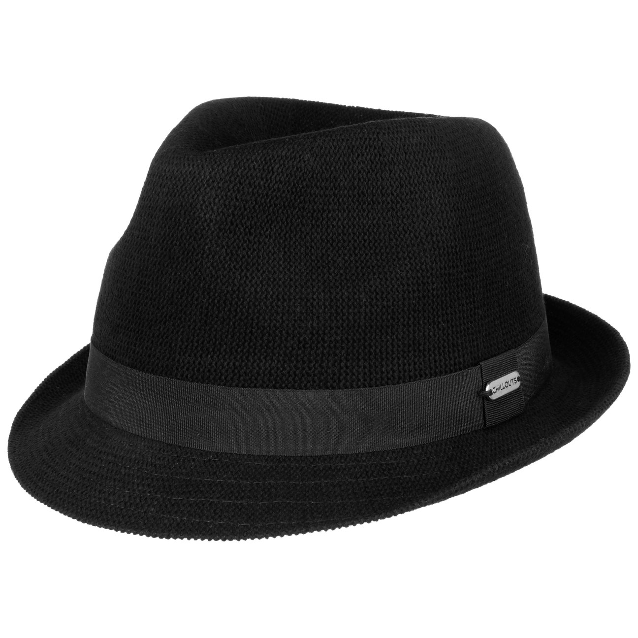 Chillouts Unisex Black Bardolino Cotton Trilby Hat By