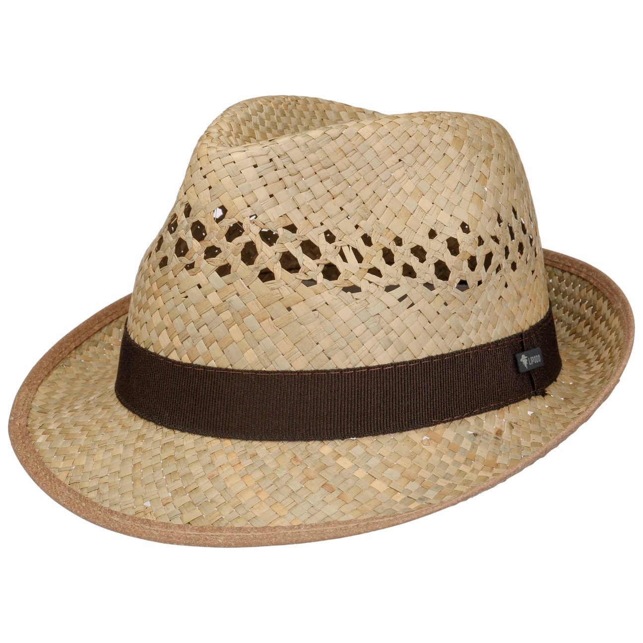 Lipodo Unisex Nature Classic Trilby Straw Hat By